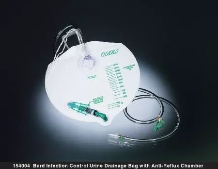 Bard Bard IC Urinary Drain Bag Anti-Reflux Valve 2000 mL Vinyl - 154004